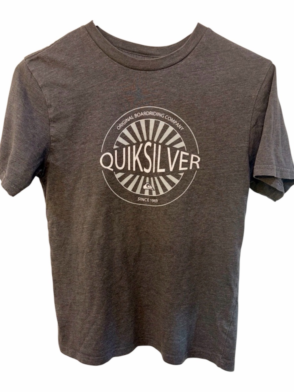 Quiksilver Grey Kid’s T-Shirt with White Radiant Graphic